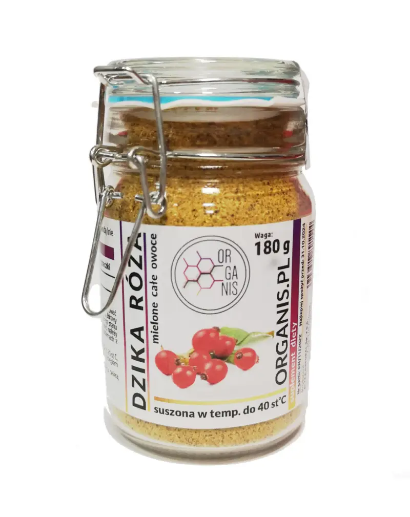 DZIKA RÓŻA MIELONA (cały owoc) 180g - Witamina C od Natury - obrazek 1