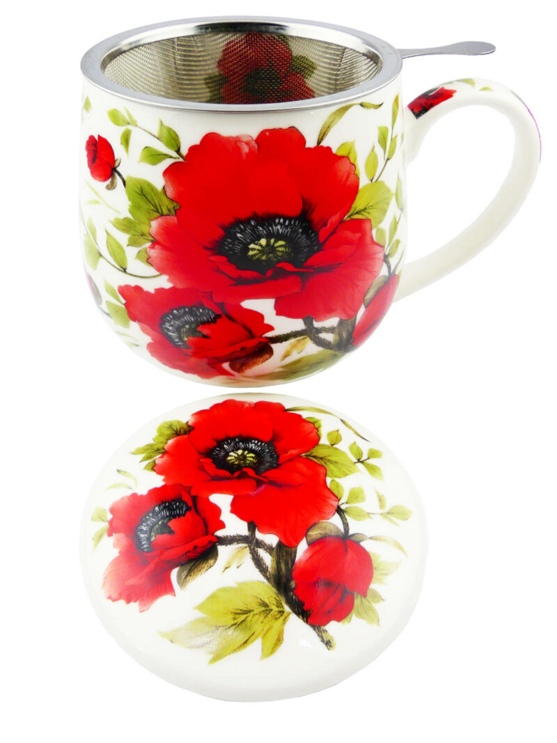 Kubek MAKI - z metalowym sitkiem do parzenia ziół - 430 ml - obrazek 2