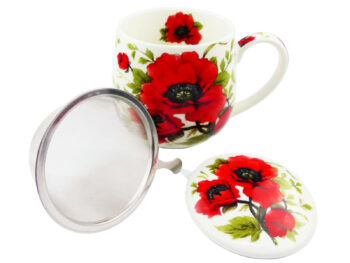 Kubek MAKI - z metalowym sitkiem do parzenia ziół - 430 ml - obrazek 3