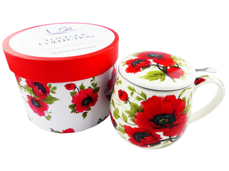 Kubek MAKI - z metalowym sitkiem do parzenia ziół - 430 ml - obrazek 4