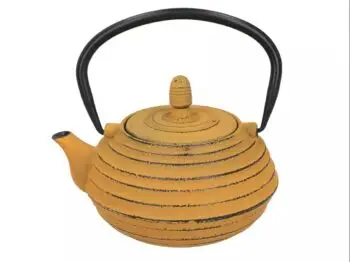 Żeliwny czajnik do parzenia ziół z metalowym sitkiem - 700 ml