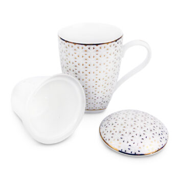 Kubek ceramiczny z BOGUCIC - stylowy zaparzacz do ziół