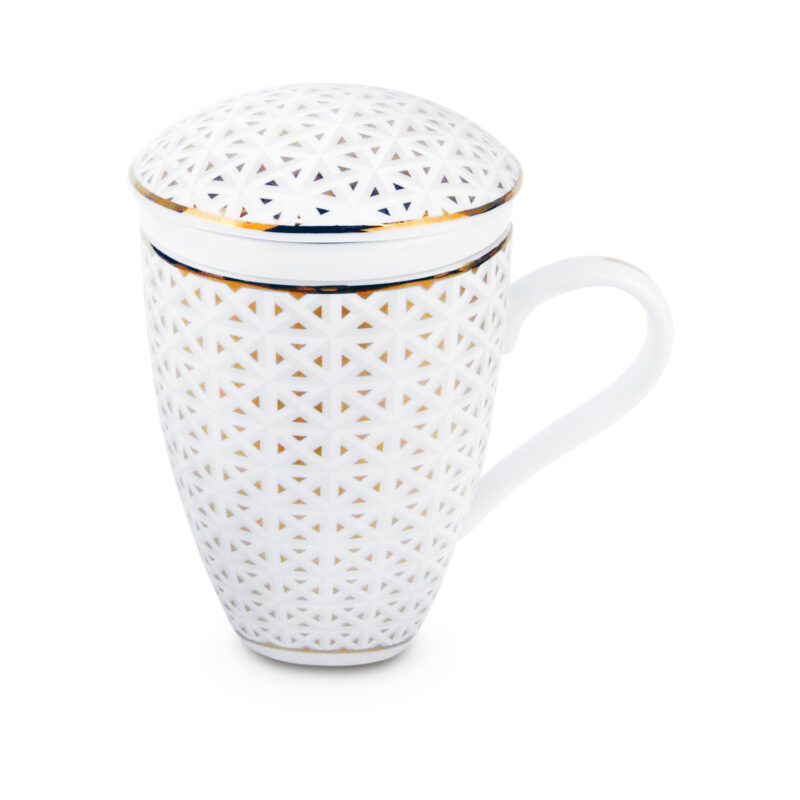 Kubek ceramiczny z BOGUCIC - stylowy zaparzacz do ziół - obrazek 5