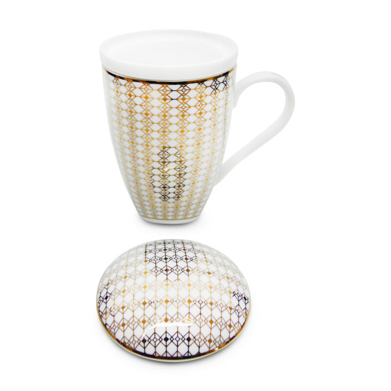 Kubek ceramiczny z BOGUCIC - stylowy zaparzacz do ziół - obrazek 6