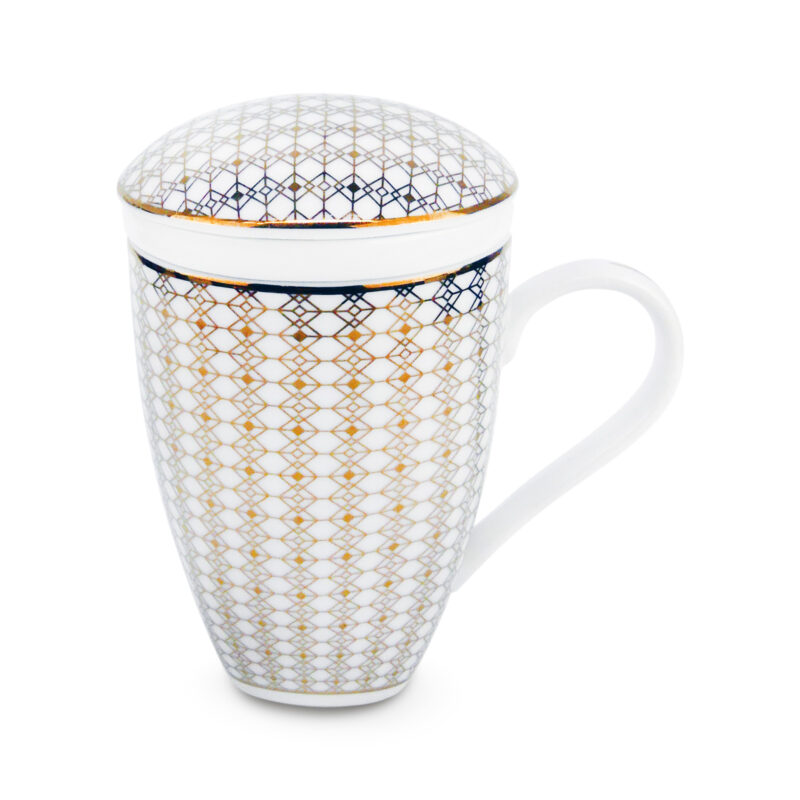 Kubek ceramiczny z BOGUCIC - stylowy zaparzacz do ziół - obrazek 7