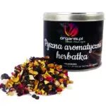 Hibiskus z Ananasem Jagodami Rodzynkami Wiśnią w Eleganckiej Puszce 130g