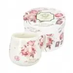 Kubek SECESJA BARYŁKA od DUO z sitkiem do parzenia ziół -  poj. 430 ml