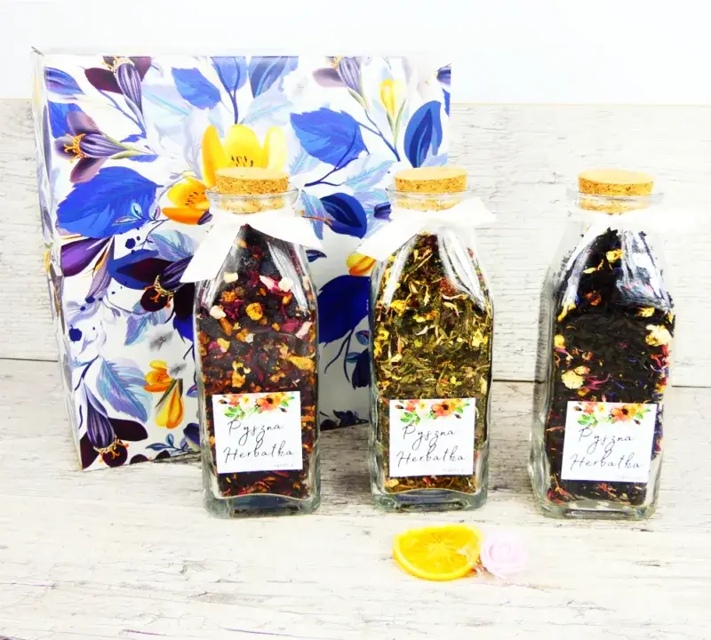 Kosz prezentowy Herbaciane Buteleczki - obrazek 2