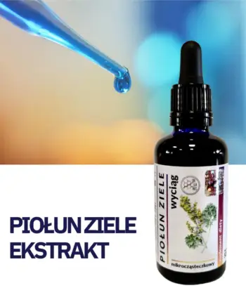 PIOŁUN WYCIĄG Mikrocząsteczkowy 50ml płynny krople ekstrakt