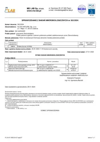 SZCZEĆ POSPOLITA WYCIĄG Mikrocząsteczkowy 50ml płynny krople ekstrakt - obrazek 2
