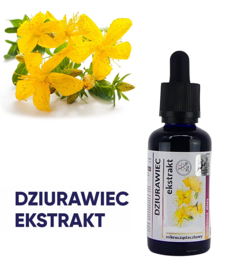 DZIURAWIEC WYCIĄG Mikrocząsteczkowy 50ml krople ekstrakt - obrazek 3