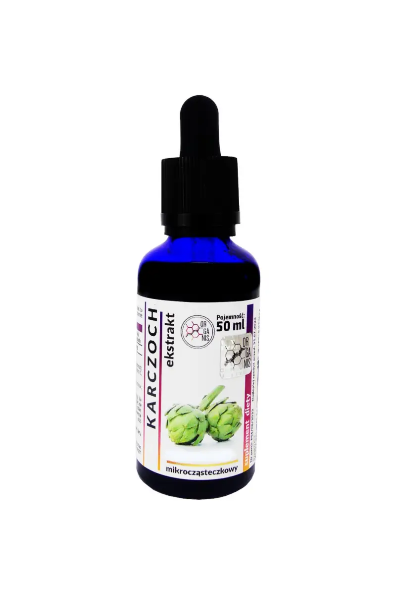 38. karczoch ekstrakt wyciąg mikrocząsteczkowy krople KARCZOCH WYCIĄG Mikrocząsteczkowy 50ml krople ekstrakt - obrazek 1