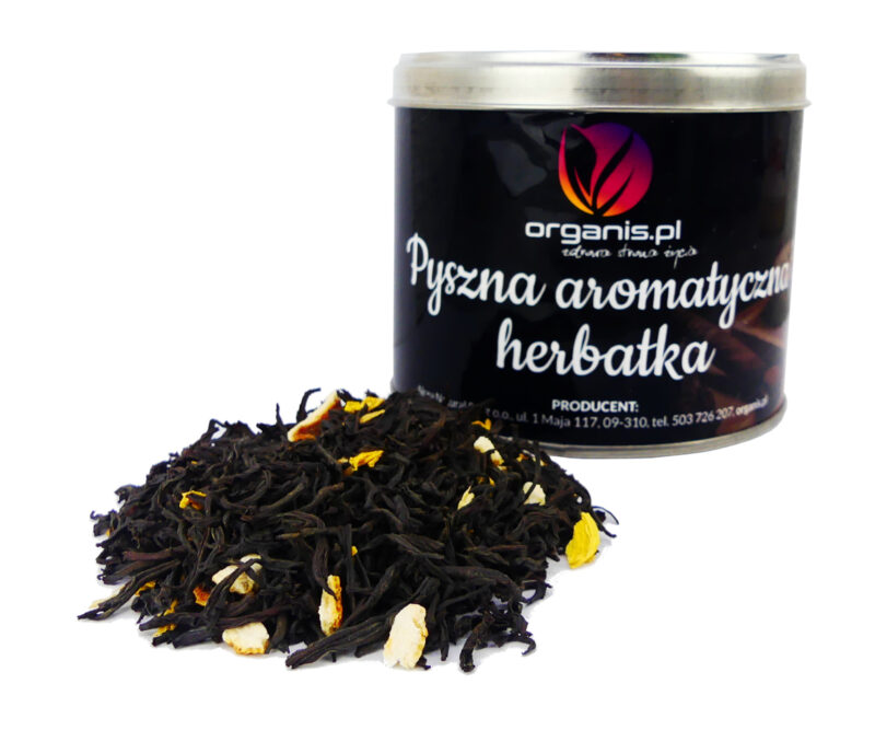 herbata rum i cytryna puszka Herbata "Rum i Cytryna" w Pięknej Puszce 100 g - obrazek 1