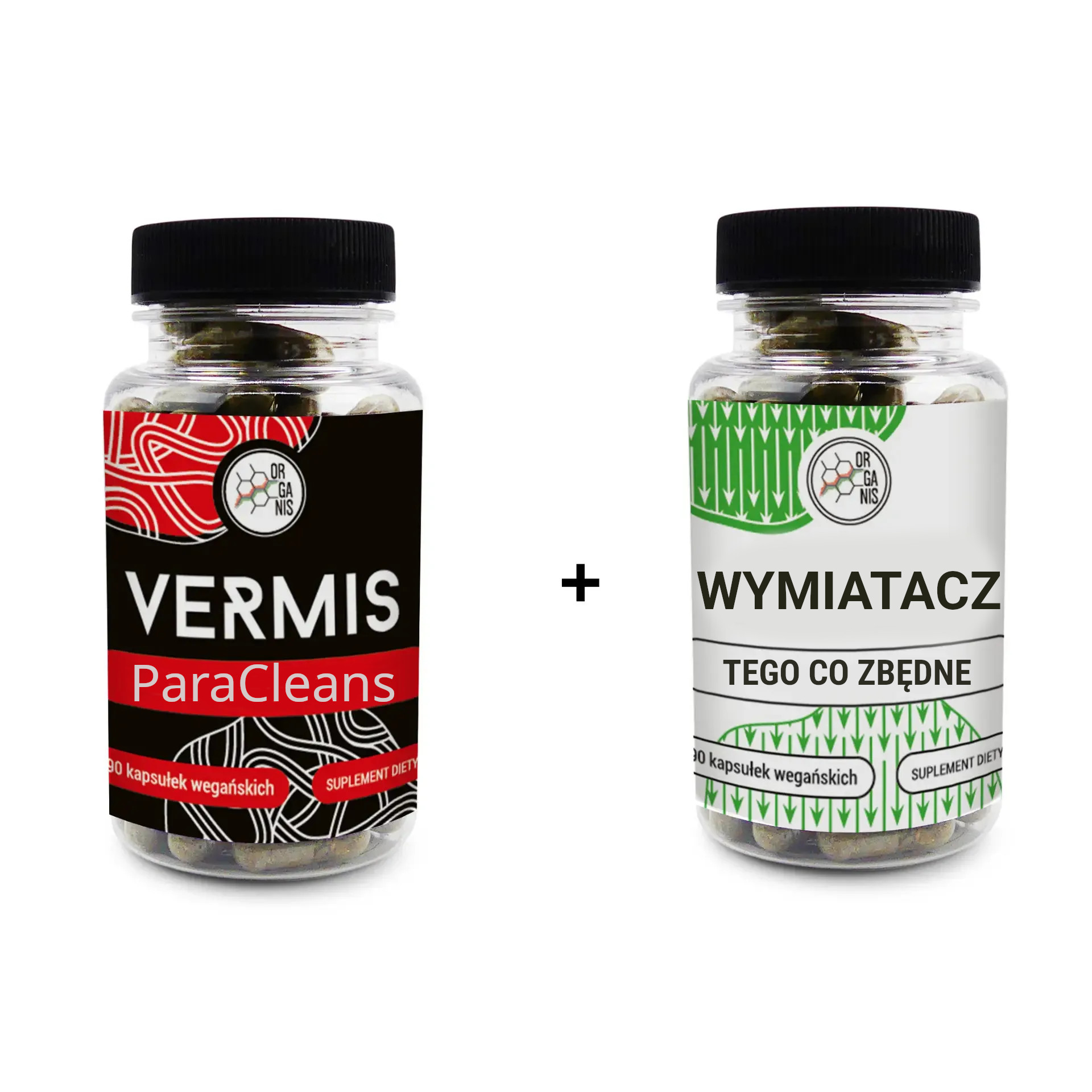 ZESTAW- kapsułki VERMIS ParaCleans + WYMIATACZ 90 KAPSUŁEK
