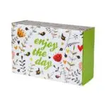 Karton Pudełko podarunkowe z delikatnym nadrukiem "Enjoy the day"