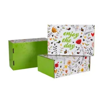 Karton Pudełko podarunkowe z delikatnym nadrukiem "Enjoy the day" - obrazek 6