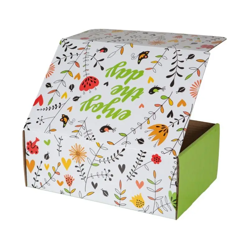 Karton Pudełko podarunkowe z delikatnym nadrukiem "Enjoy the day" - obrazek 4