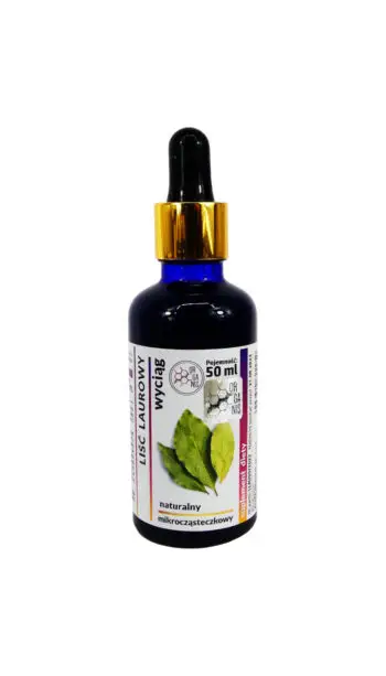Liść laurowy wawrzyn WYCIĄG Mikrocząsteczkowy 50ml krople ekstrakt