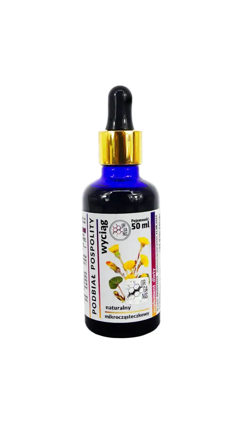 Podbiał pospolity WYCIĄG Mikrocząsteczkowy 50ml krople ekstrakt - obrazek 1