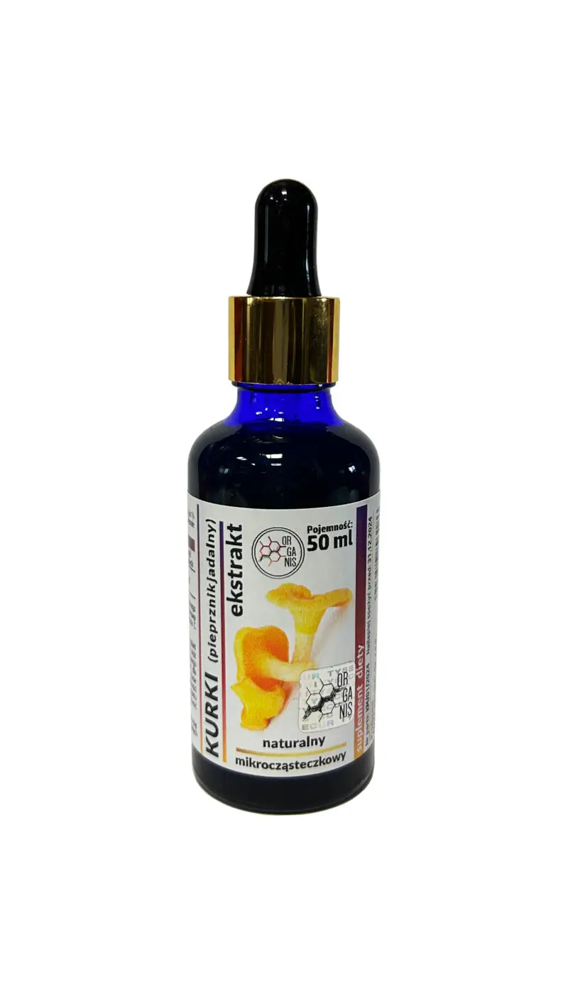 Kurki kurka pieprznik jadalny WYCIĄG Mikrocząsteczkowy 50ml krople ekstrakt - obrazek 1