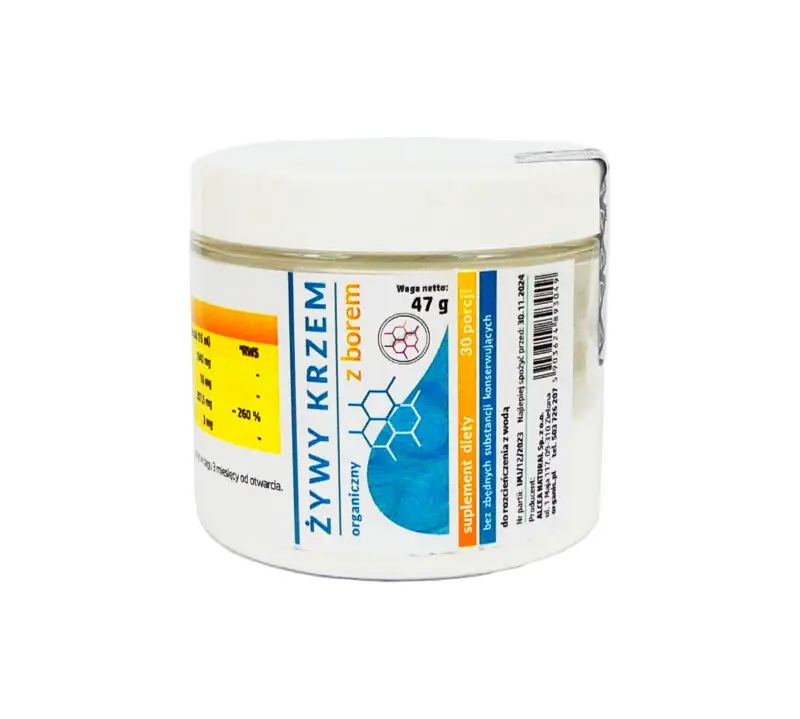 ŻYWY KRZEM z borem i witaminą C w proszku - 30 porcji - obrazek 1